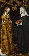 Lucas Cranach Saints Christina and Ottilia Sweden oil painting artist